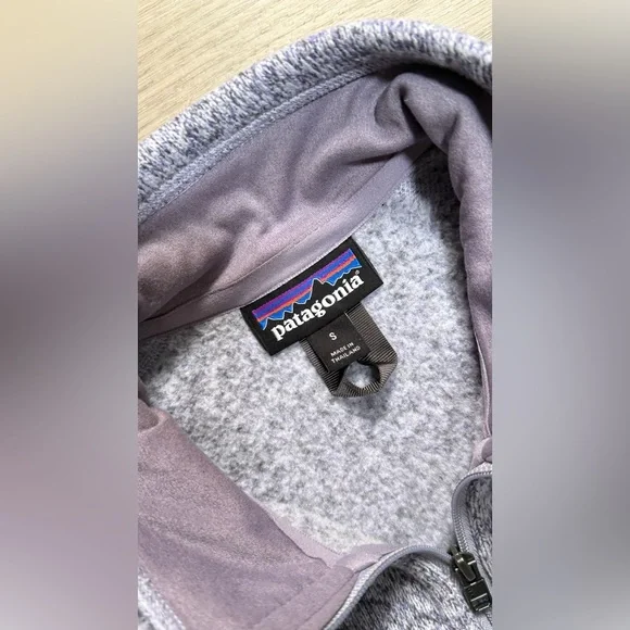 Patagonia Women's Heathered Gray purple Jacket - Picture 4 of 4